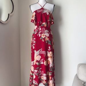 [LF] Here Comes The Sun Floral Maxi Dress